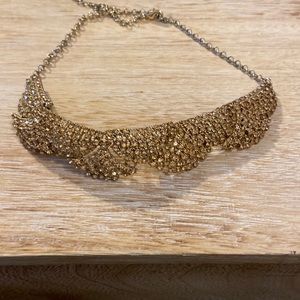 Costume Jewelry- gold embellished necklace